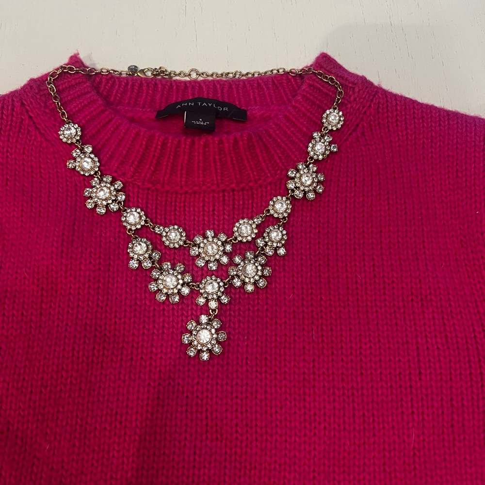 J Crew Crytal Statement Necklace